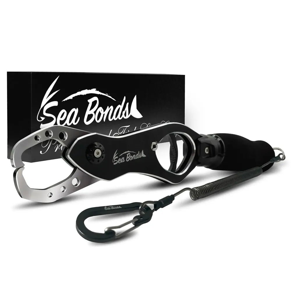 SeaBonds フィッシュグリップ 計量付き 最大20kg ロングノーズ アルミ