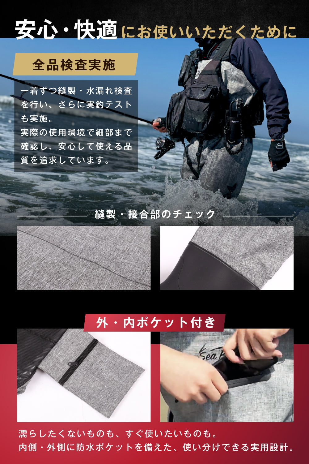 【販売開始！】SeaBonds ラジアルソールウェーダー GORILLA WADER ワイドタイプ